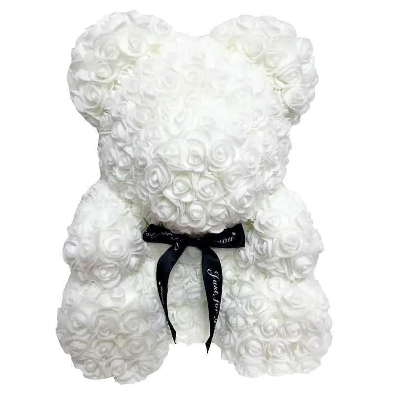 Rose Bear Gift - Handmade Foam Flower Teddy Bear | Cherish & Co