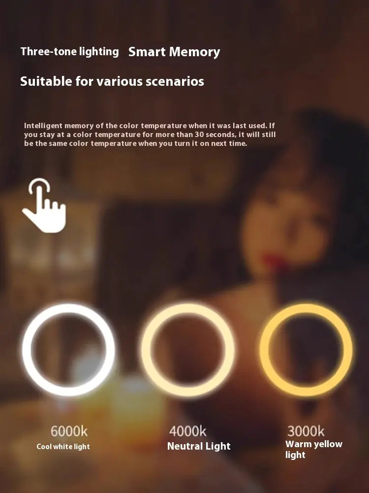 LED Makeup Mirror with Adjustable Light - Desktop Vanity Mirror