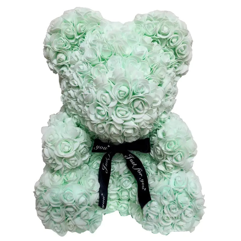 Rose Bear Gift - Handmade Foam Flower Teddy Bear | Cherish & Co
