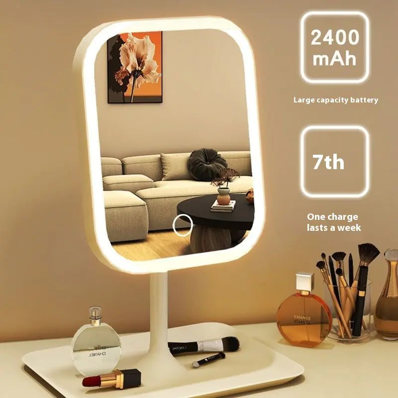 LED Makeup Mirror with Adjustable Light - Desktop Vanity Mirror