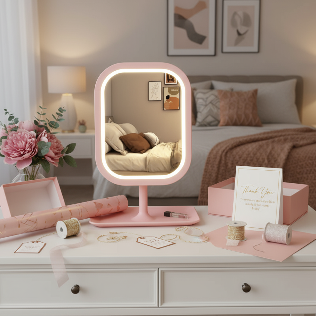 LED Mirror Gift Scene