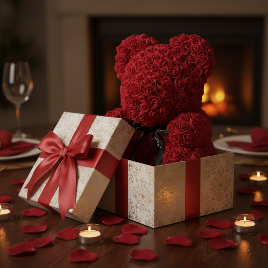 Romantic Rose Bear Gift